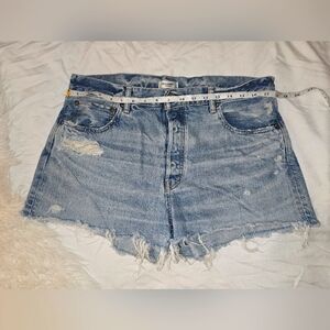 Moussy Distressed Denim Shorts